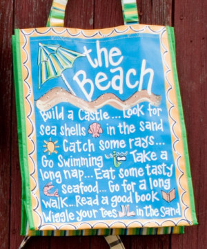 Fun beach tote.beachcombing, shells, shelling, DIY, pallet, pallet ...