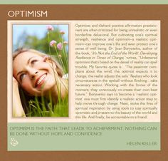 Spring, Renewal, Rebirth, Optimism, Helen Keller, Dr. Joan Borysenko ...