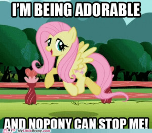 ... of Fluttershy. Why? I have no idea, I just find her scary. O_o