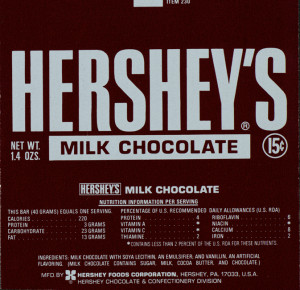 Hershey Milk Chocolate Bar...