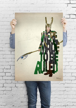 ... art print poster based on a quote from the movie Thor on Etsy, $5.17