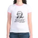 Thomas Jefferson Quotes Jr. Ringer T-Shirt