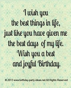 wish you the best things in life. Joyful birthday #Happybirthday # ...