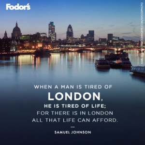 Travel Quote of the Week: On London