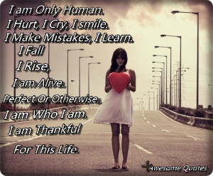 am thankful for this life