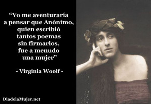 Día de la Mujer - Virginia Woolf