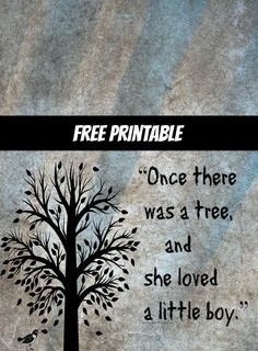 Giving tree quote free printable