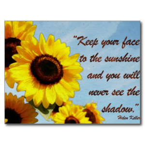 Sunflower Life Quotes Helen keller quote with