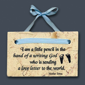 Quotes About Baby Boys And Mothers Baby boy plaque (mother teresa