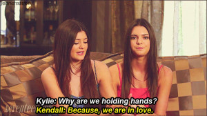 ... Jenner,Kendall Jenner Quote (About gif, holding hands, love, sisters