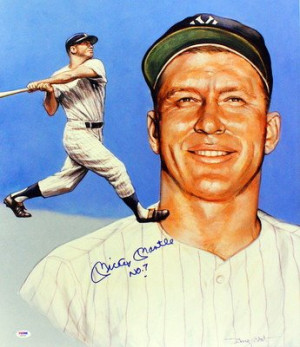 Mickey Mantle Home Run Quote Sports Poster Pictures