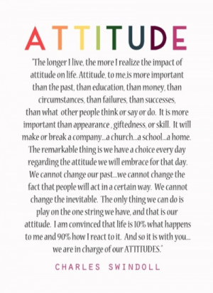 Attitude Quotes Charles Swindoll Attitude quotes charles