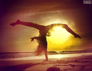 beautiful yoga, #yoga, robert sturman, inversion, beach, arm balance ...