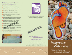 Integrative Reflexology Brochures Sample Page One