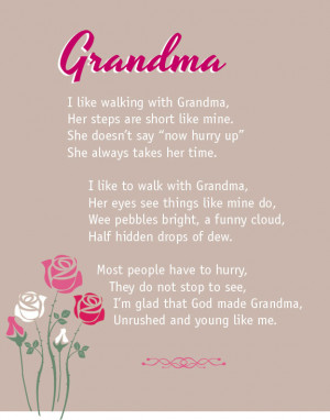 Grandma Poem Typography Art...