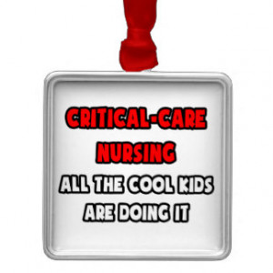Funny Critical Care Nurse Shirts And Gifts Christmas Tree Ornament $