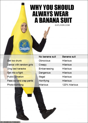 Why You Should Always Wear a Banana Suit