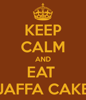 keep calm and eat jaffa cake