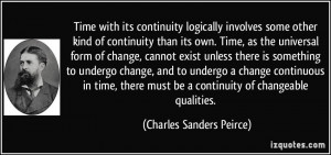 with its continuity logically involves some other kind of continuity ...