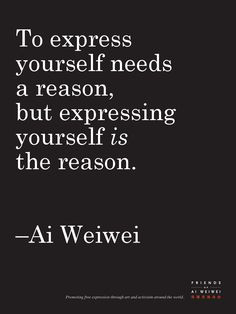 ... Weiwei: Limited Edition: Quote Poster From Book: 