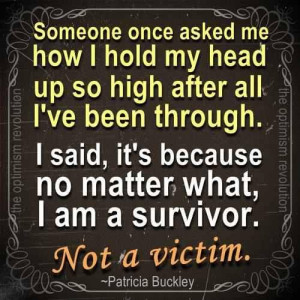 Survivor, not a victim