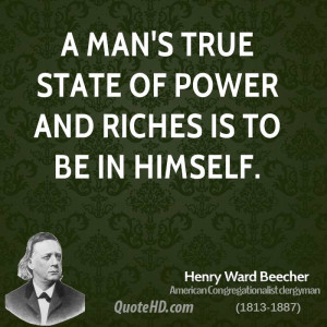 man 39 s true state of power and riches is to be in himself