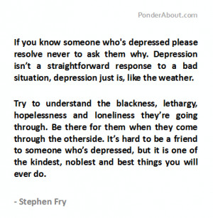 If You Know Someone Who's Depressed