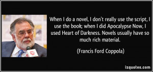 More Francis Ford Coppola Quotes