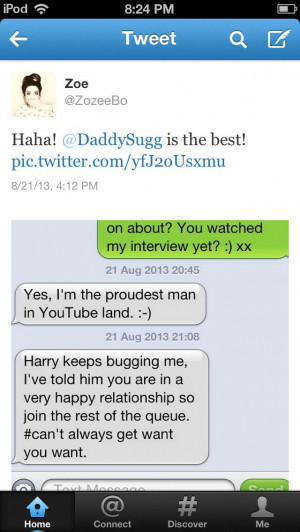 Aw I love that her dad has a Twitter!xxx