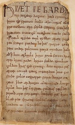 Beowulf of an Old English heroic epic poem consisting of 3182 ...