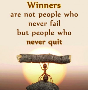 winning is NOT for #quitters