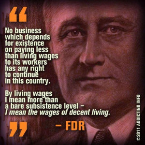 Based On What FDR Said, Walmart And McDonalds Would Be Toast