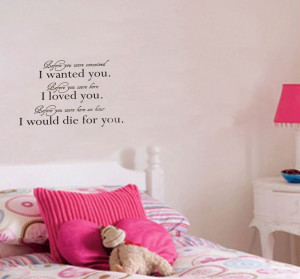 -Quote-Decal-Sticker-Vinyl-Art-Baby-Nursery-Before-You-Were-Conceived ...