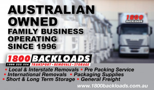 Australian Owned, Family Business, Operating Since 1996, 1800Backloads
