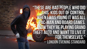What has spurned hundreds to take to the streets of London to riot ...