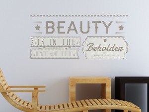 eye of the beholder quote wall stickers hand finished in the uk easy ...