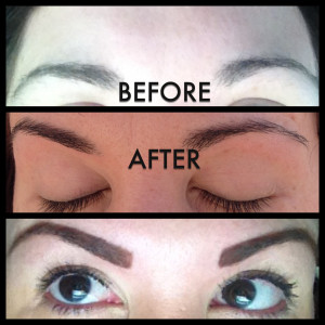 Eyebrow Threading Before