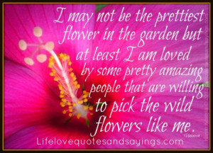 ... Amazing People That Are Willing To Pick The Wild Flowers Like Me