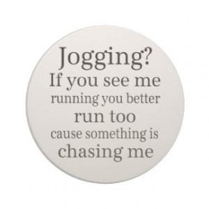 Hate Jogging Quote Drink Coaster