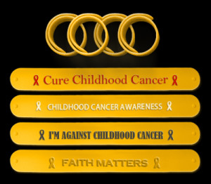 Customized Childhood Cancer Awareness Wristbands for fundraising