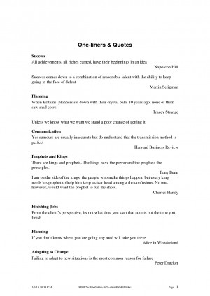 One-liners _ Quotes - Download as DOC - DOC by gabyion