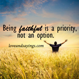 Being Faithful