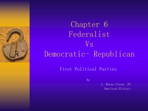 Federalist Party Vs Democrat Republicans