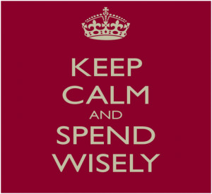 Spend wisely and keep track of your outgoings!