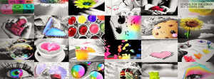 colorful collage facebook cover