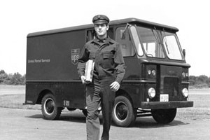 UPS truck and driver in 1968, two years after the company ...