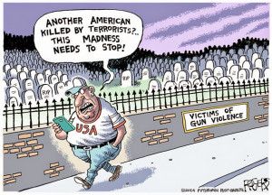 Political Cartoon is by Rob Rogers in the Pittsburgh Post-Gazette.