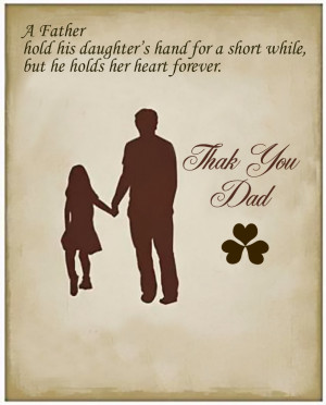 hold his daughter’s hand for a short while, but he holds her heart ...