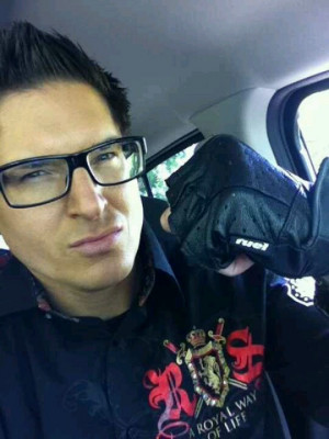 Zak Bagans super sexy with glasses and gloves