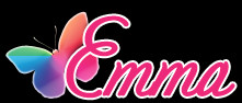 Emma Rainbow Butterfly E Names Name Graphics.